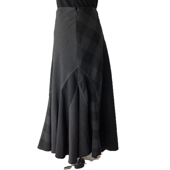 Midi Grey Flared Skirt - Picture 2 of 5